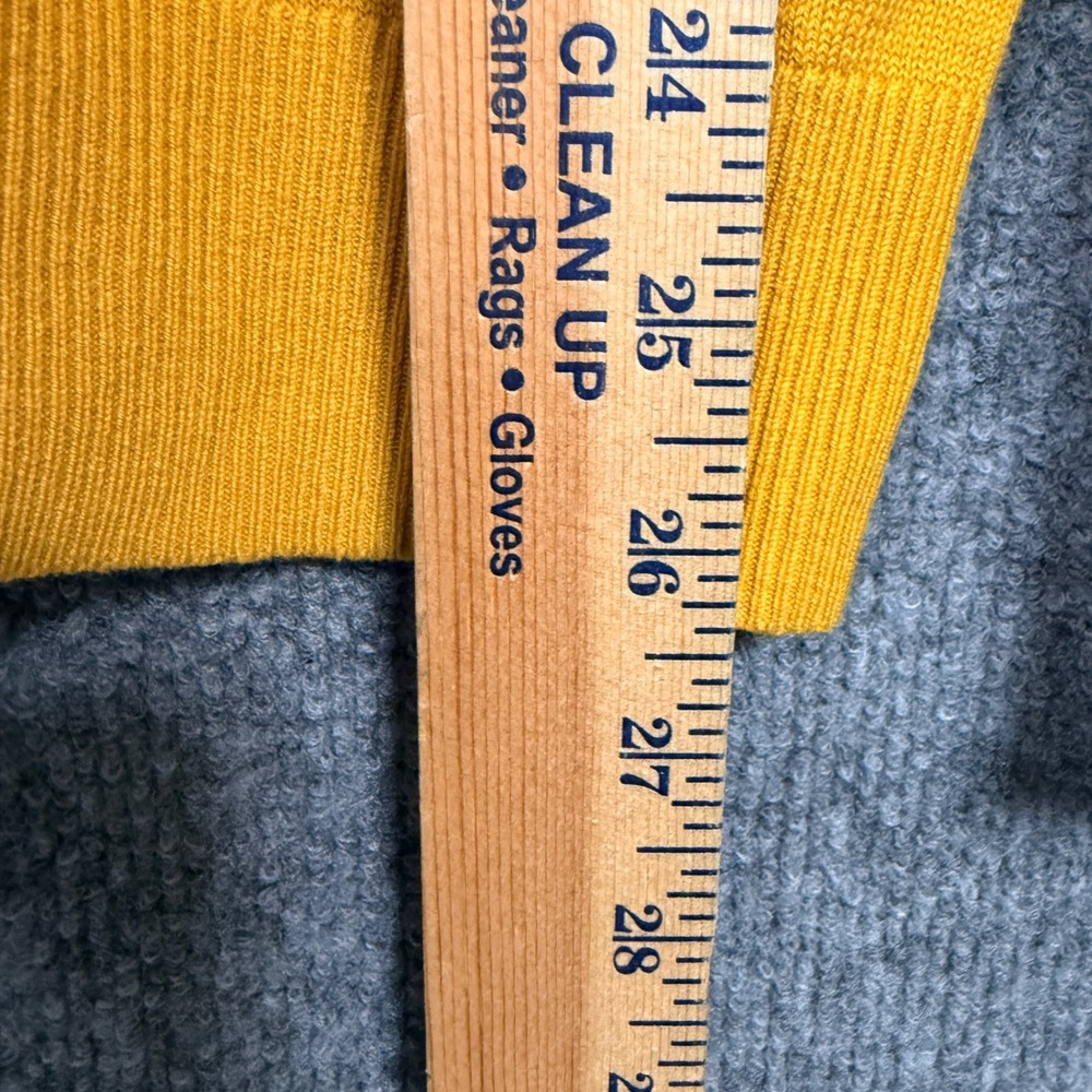 Banana Republic Womens Size Large Sweater Mustard  Yellow Cotton Blend  Forever - Picture 6 of 7